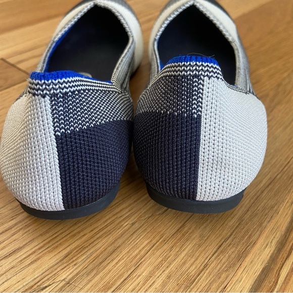 Rothy’s Round Toe Cap Toe Plaid Check Flats Shoes size 6 - Picture 6 of 11